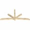 Ekena Millwork Alberta Rough Sawn Timber Gable Bracket, Douglas Fir, 96"W x 48"H x 4"D x 4"F, 12/12 Pitch GBW096X48X0404ALB00RDF - alternate 4